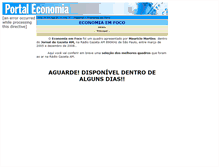 Tablet Screenshot of economiaemfoco.portaleconomia.com.br