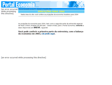 Tablet Screenshot of projecoes2004.portaleconomia.com.br